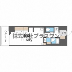 ルネフラッツ谷町四丁目の物件間取画像